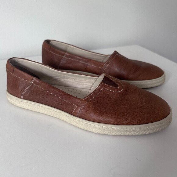 Roots Shoes - Roots Cognac Slip-On Sneaker
